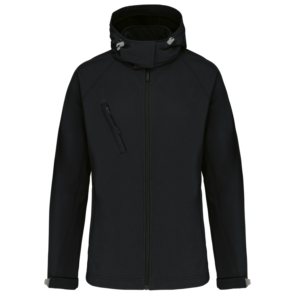 K414 - Damen Softshell-Jacke mit Abnehmbare Kapuze