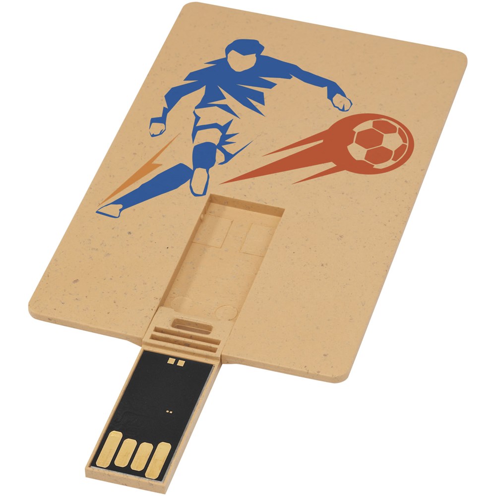 Rechteckiger, ausklappbarer USB-Stick in Kreditkarten-Format