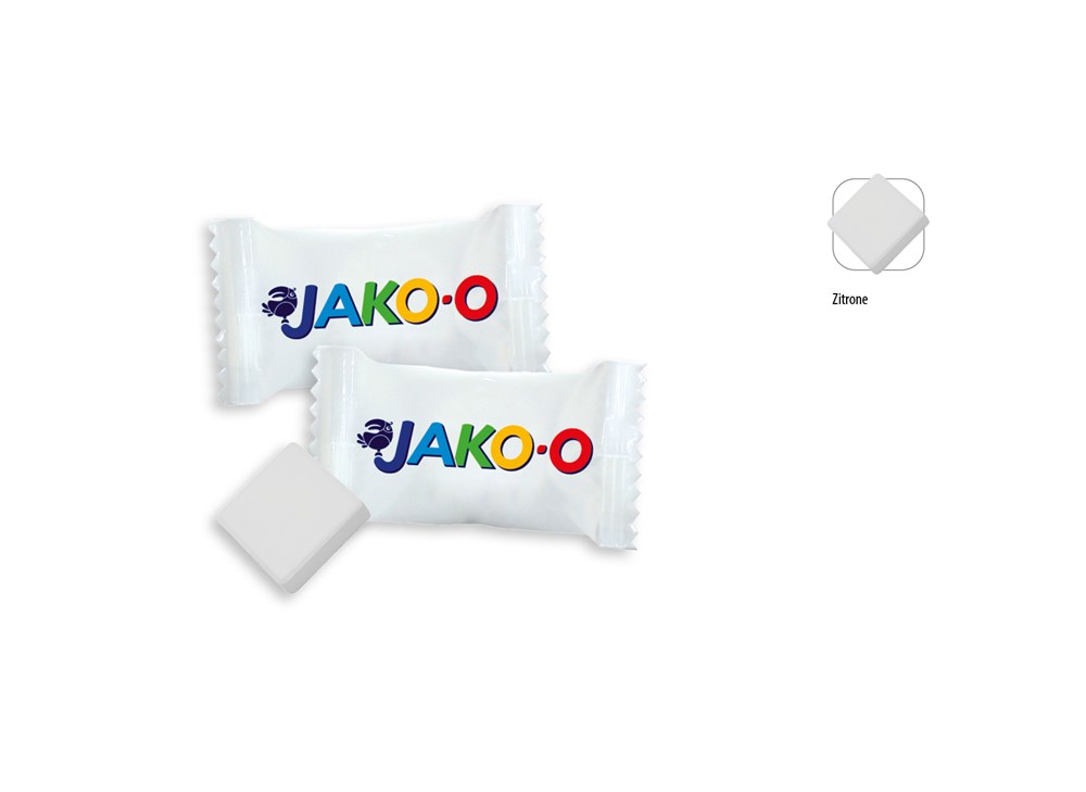 Traubenzucker Würfel Flowpack 1 Stück  ,  Inhalt:  Traubenzucker Würfel Zitrone vegan