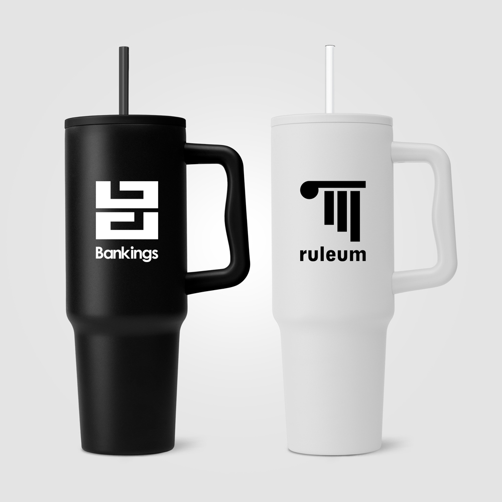 Polar Pro - 1180 ml Recycling-Edelstahlbecher mit Trinkhalm - Doppelwandig