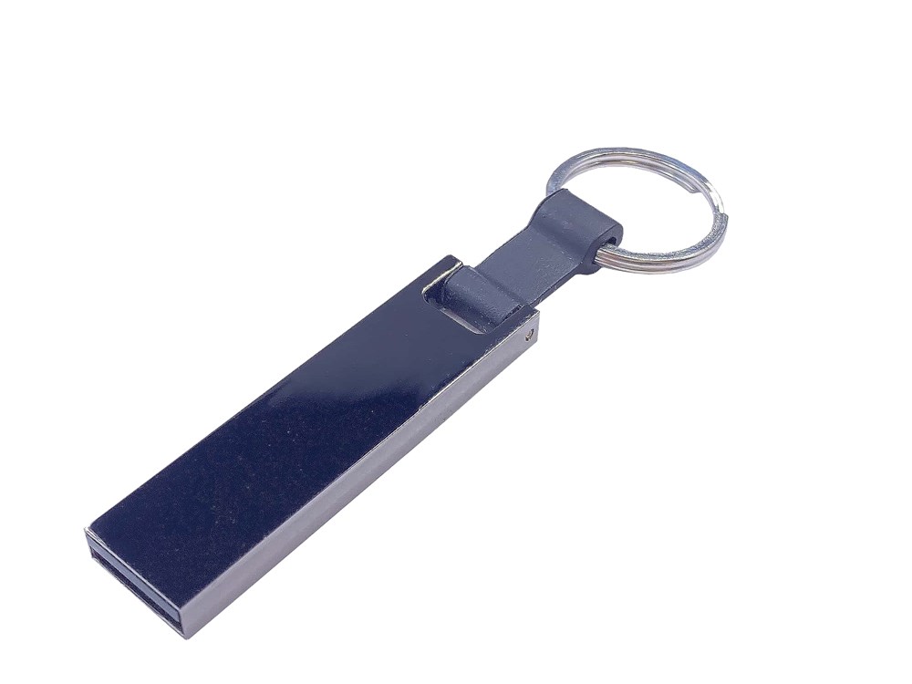 Modell Mini 070 USB 2.0 COB   1 GB Gun-Metallic (glänzend), Silikonband SonderfarbeGun-Metallic glänzend Silikonband WunschfarbeUSB 2.0 Flash Disk 1 GB
