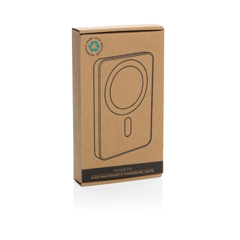 Magnetix 5.000mAh magnetische Powerbank aus RCS recycel. ABS