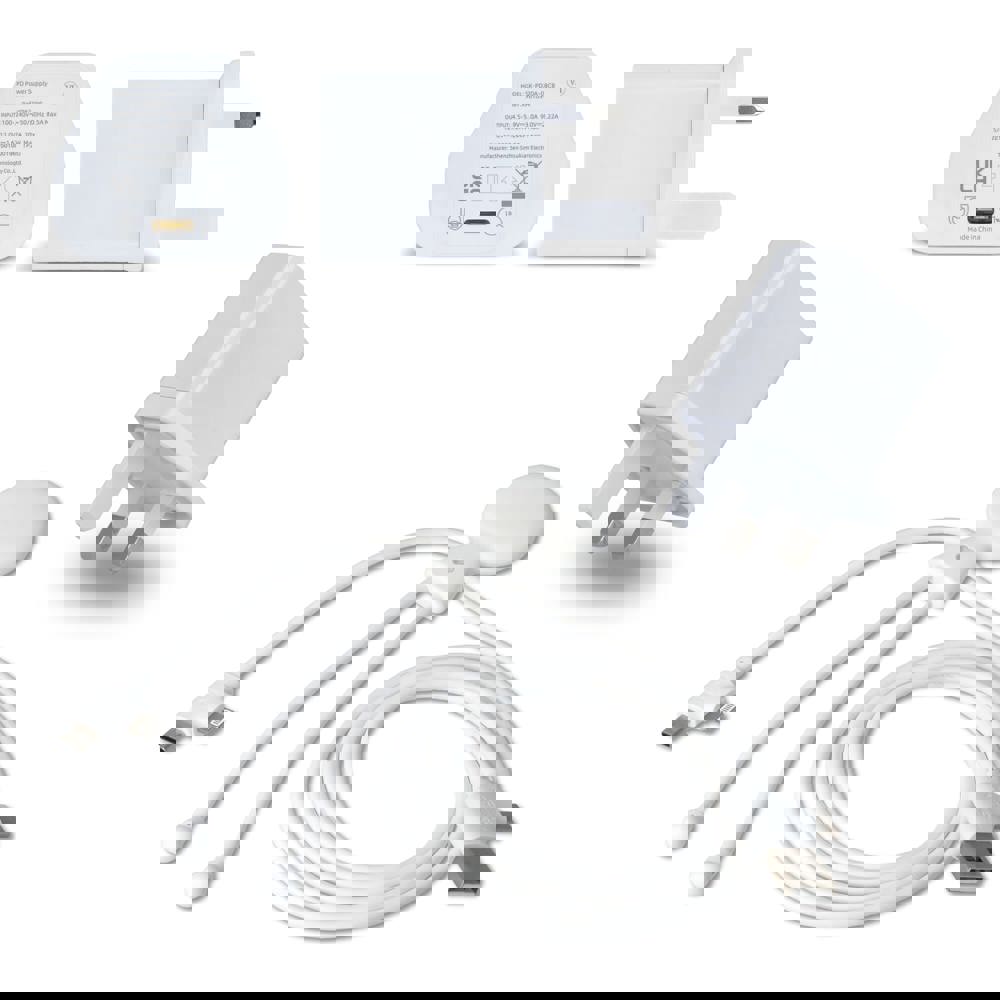 2090 - Xoopar Mr. Bio Langes Ladekabel + UK Stecker Adapter