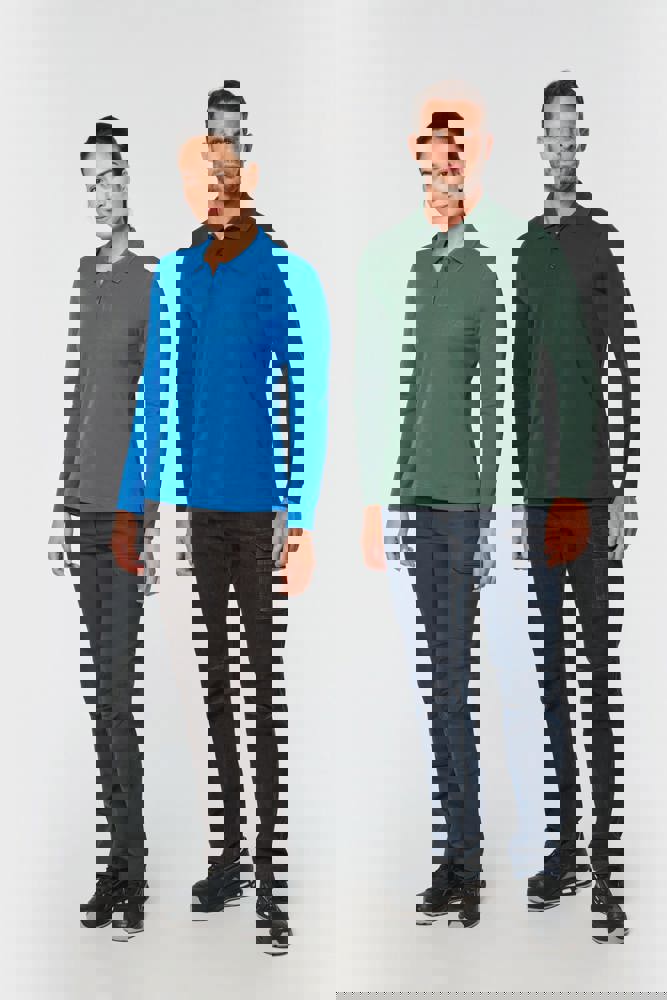 WK276CX - Polohemd mit langen Ärmeln