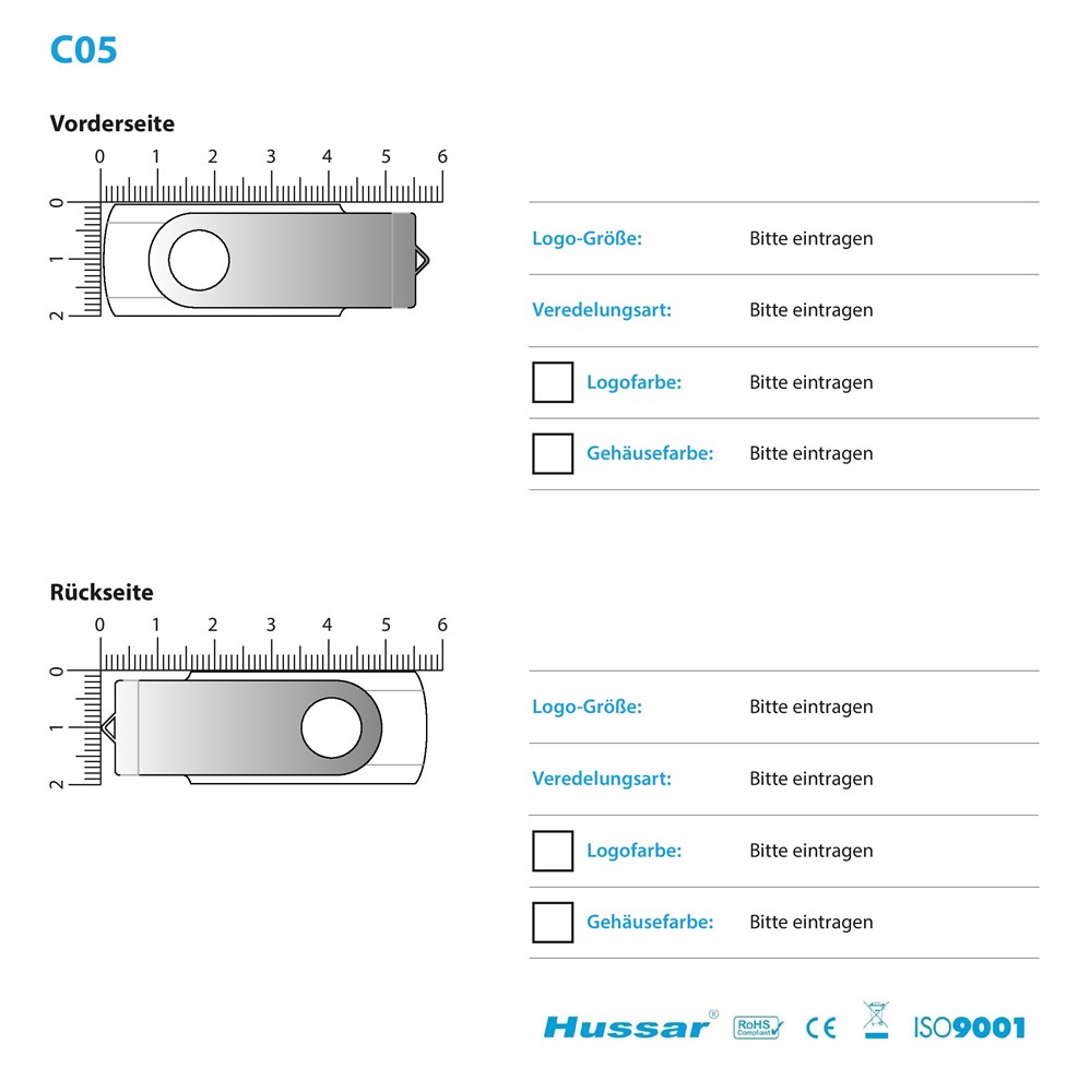 USB-Stick C05 USB 2.0 Flash Disk   4 GB WeißWeißUSB 2.0 Flash Disk 4 GB