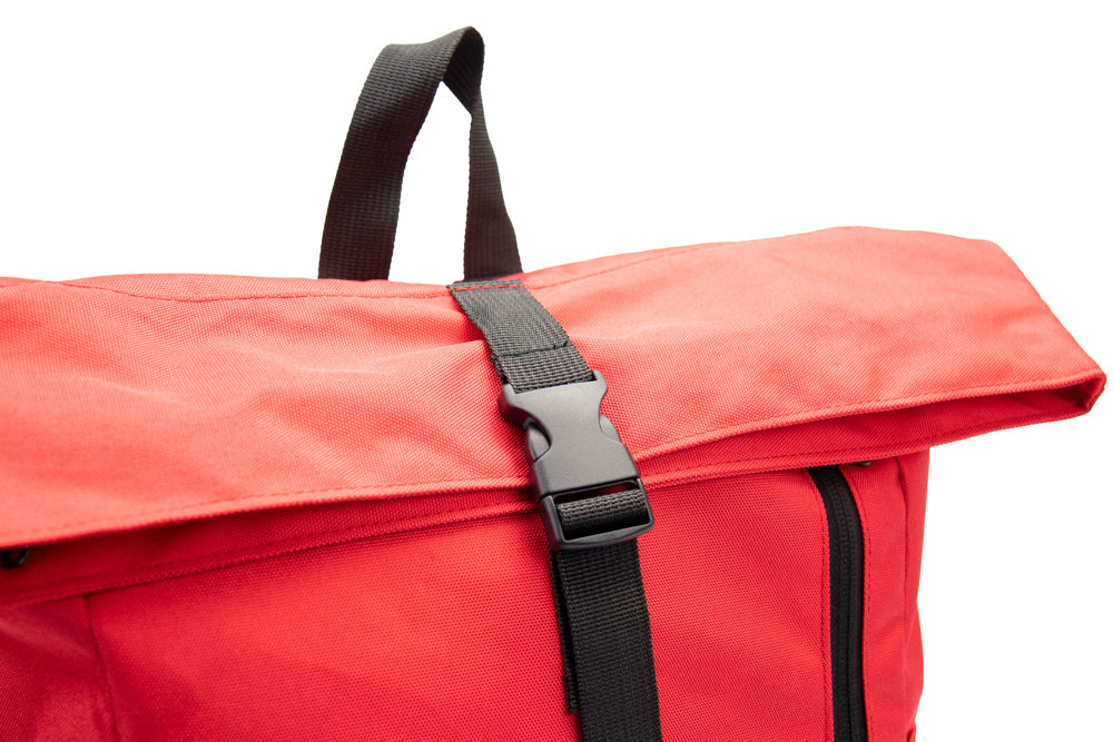 Recycle Bags Basic rolltop rucksack, Rot