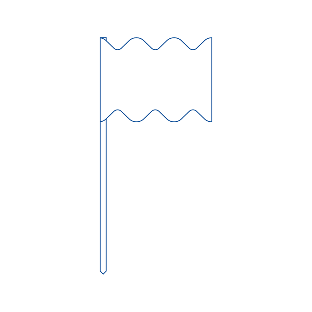 Portionsfähnchen gestanzte Formen 4C Euroskala