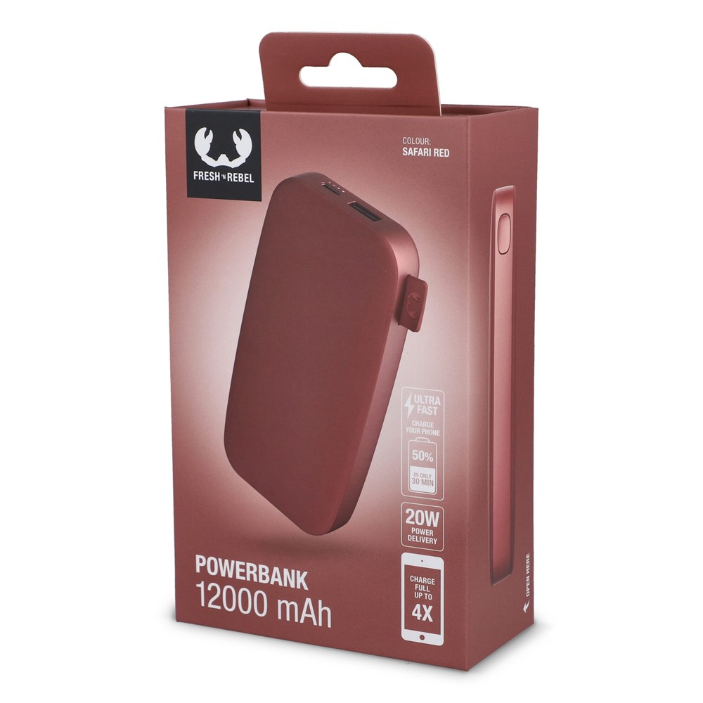 2PB12100 | Fresh 'n Rebel Powerbank 12000mAh USB-C Fast Charging 20W