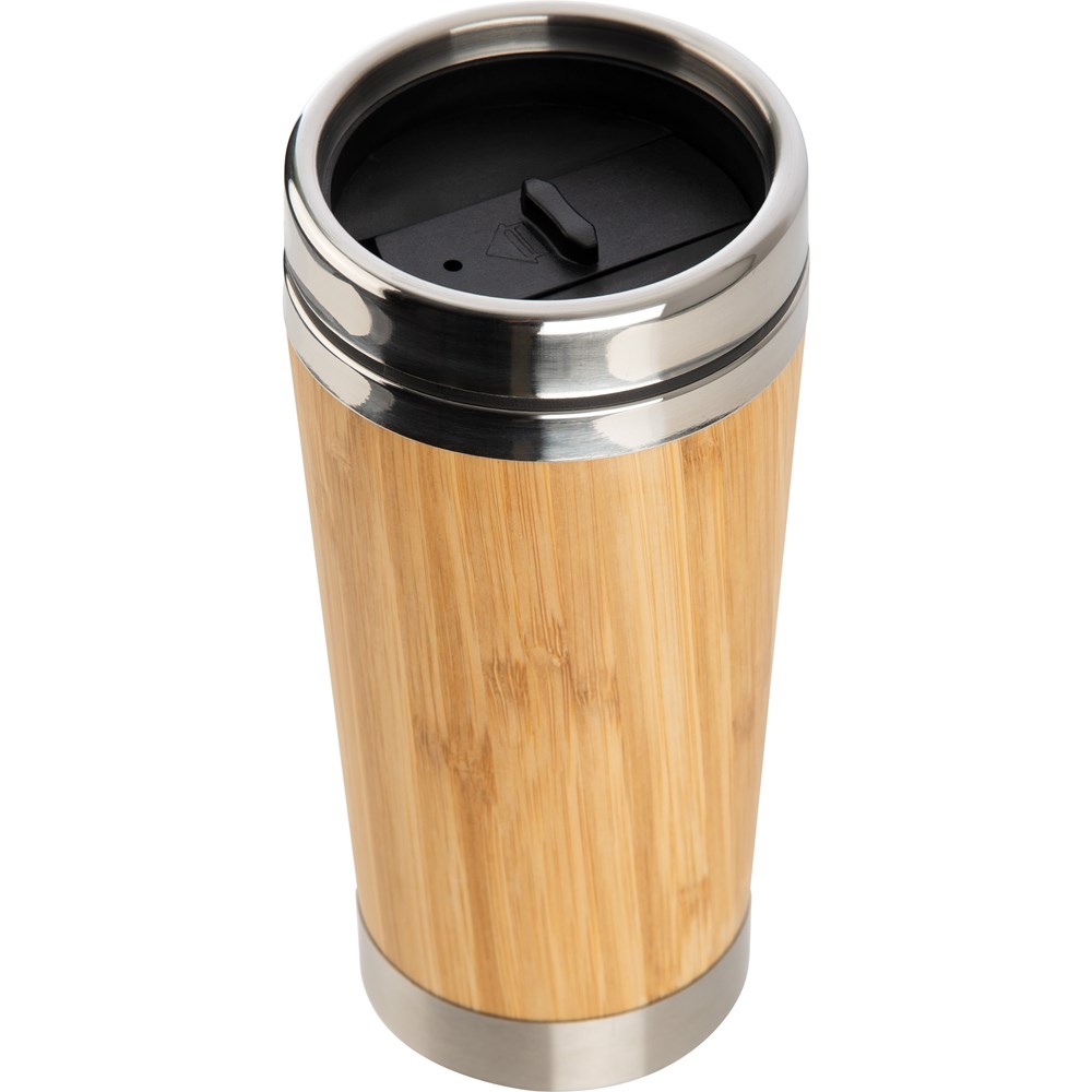 Edelstahlbecher mit Bambusummantelung, 400 ml CHRISTOPH