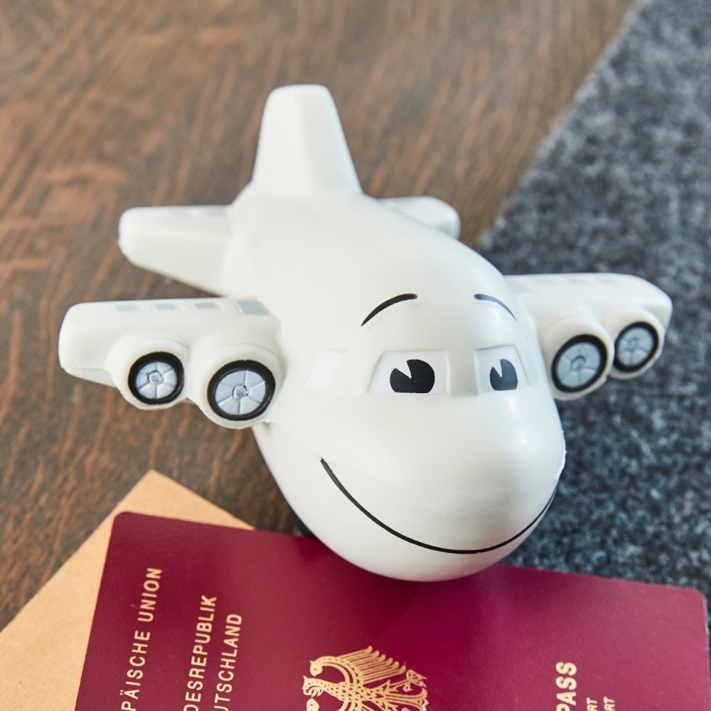 Flugzeug, grau, 10,0 cm