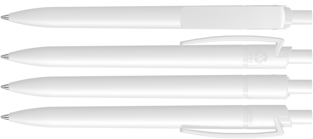 RECYCLED PET PEN STEP F, weiss
