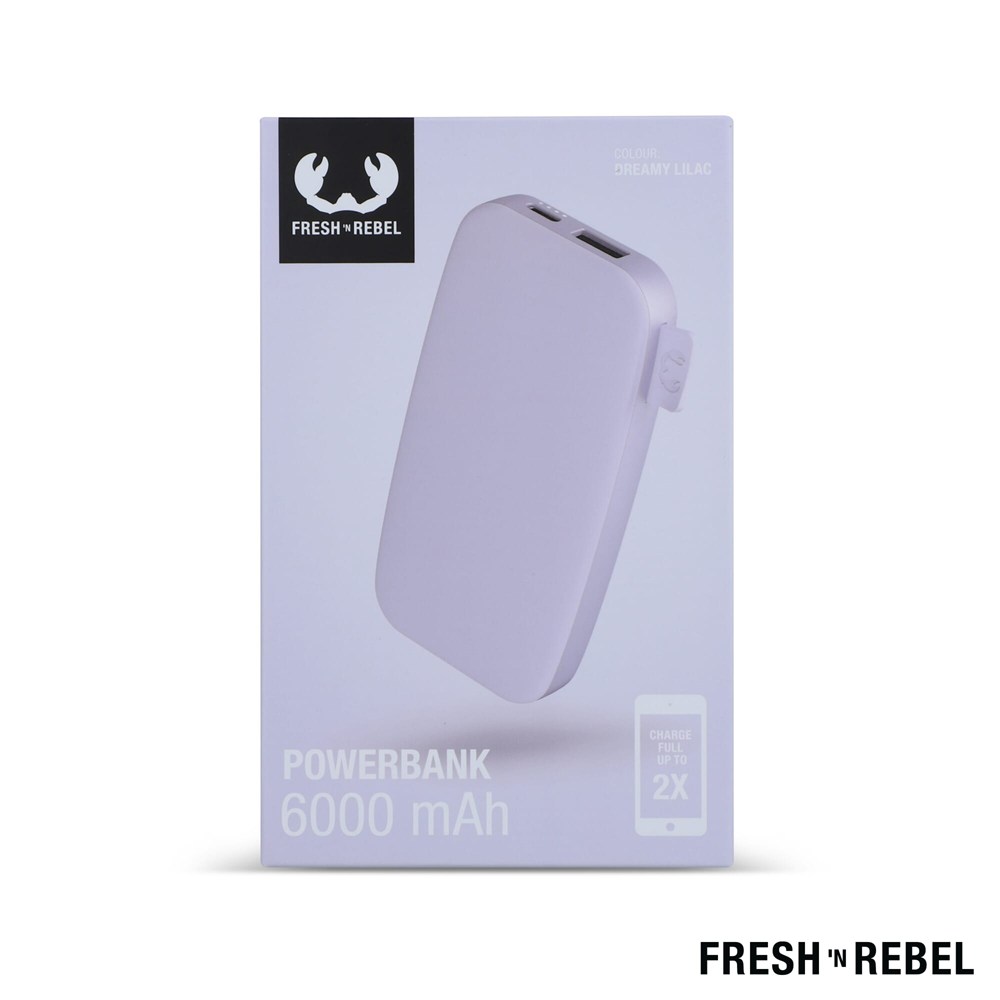 2PB6100 | Fresh 'n Rebel Powerbank 6000mAh USB-C