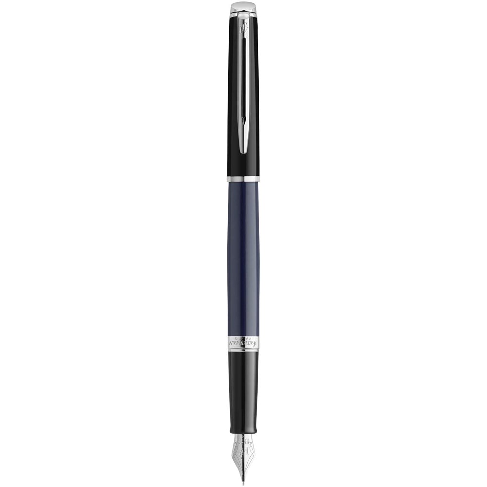 Waterman Hemisphere Color-Block Füllfederhalter mit Palladiumbeschichtung (blaue Mine)