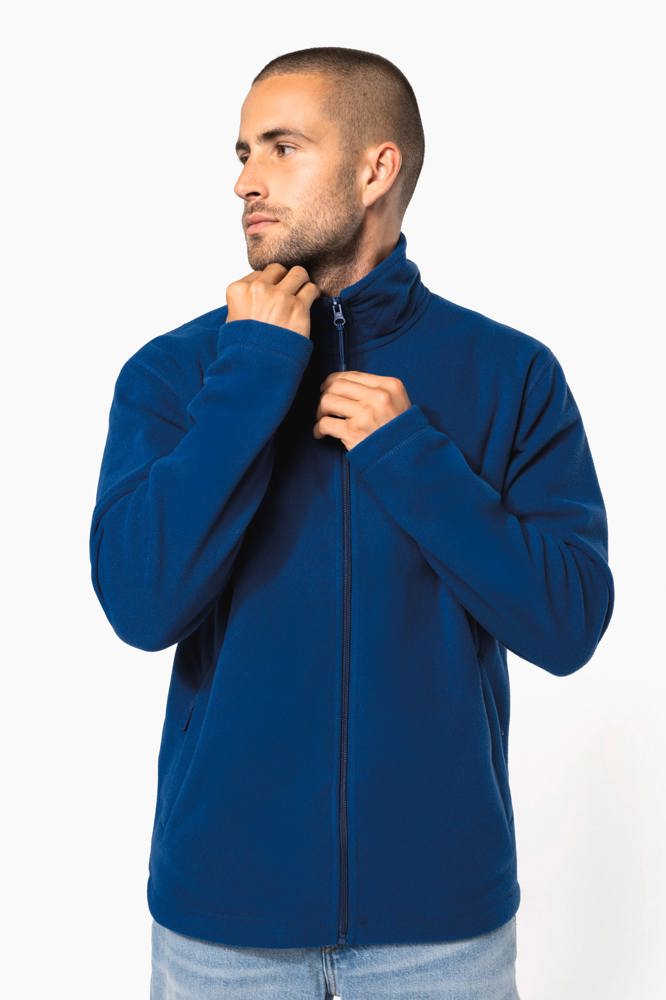 K911A - Mikrofleece-Jacke mit Reißverschluss für Herren