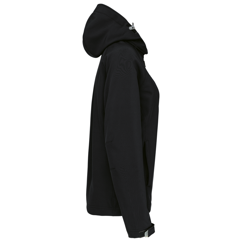 K414 - Damen Softshell-Jacke mit Abnehmbare Kapuze