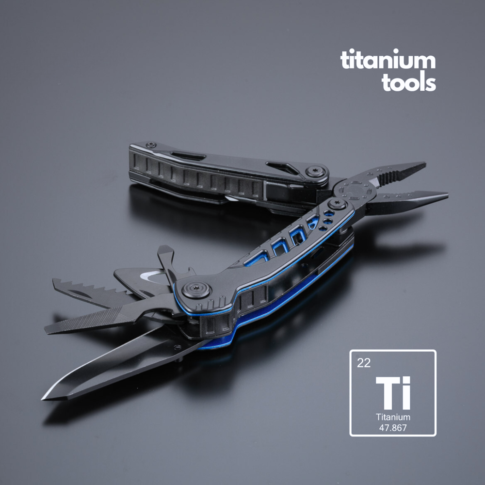 OPTIMA-SET II: MULTITOOL, TASCHENMESSER UND MITTLERE TASCHENLAMPE
