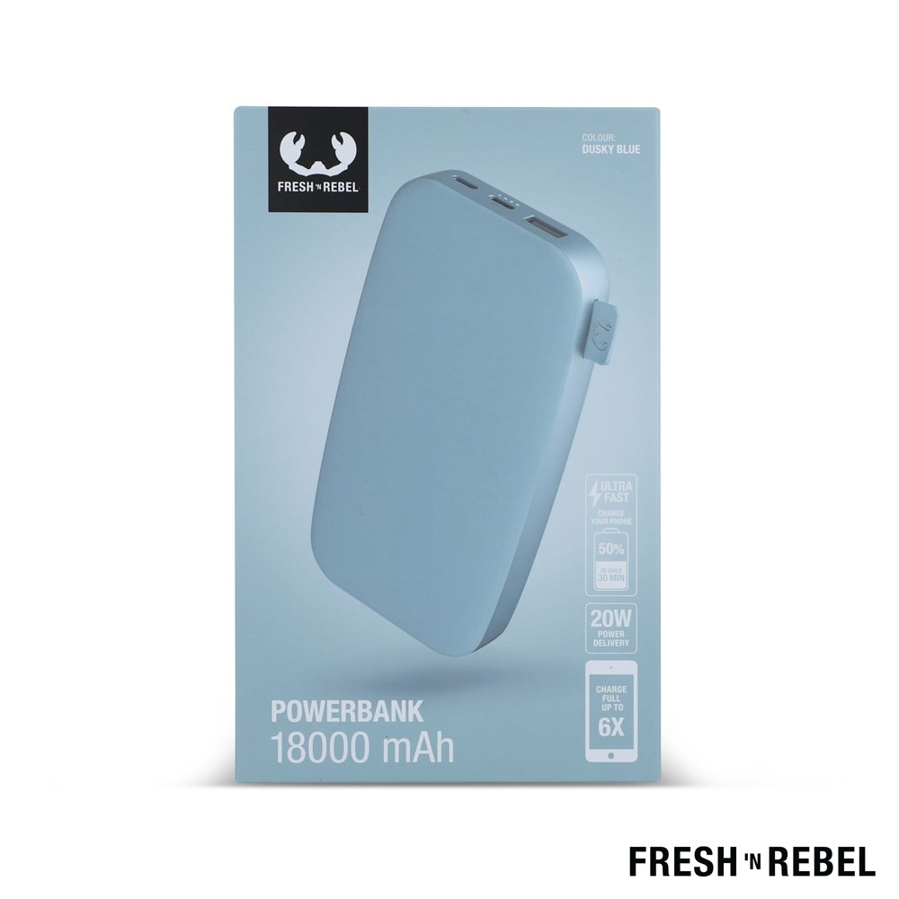 2PB18100 | Fresh 'n Rebel Powerbank 18000mAh USB-C Fast Charging 20W