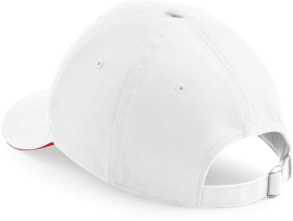 White / Classic Red