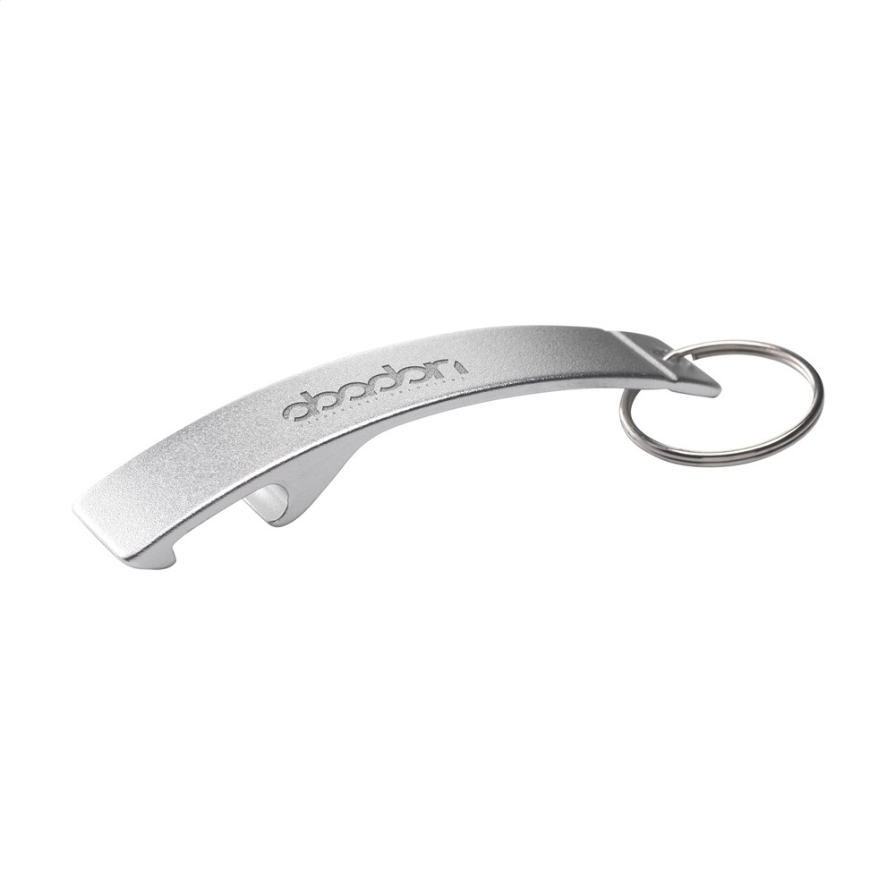 Alu Opener GRS Recycled Öffner Schlüsselanhänger - silber