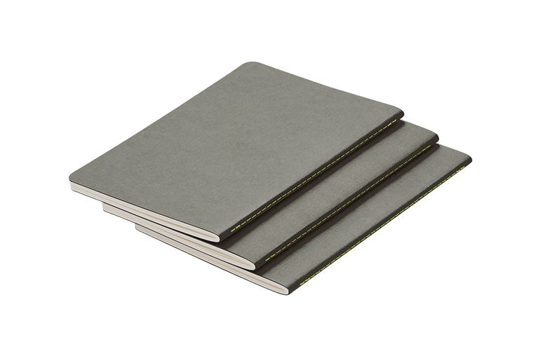 Notizbuch Booklets grey A6