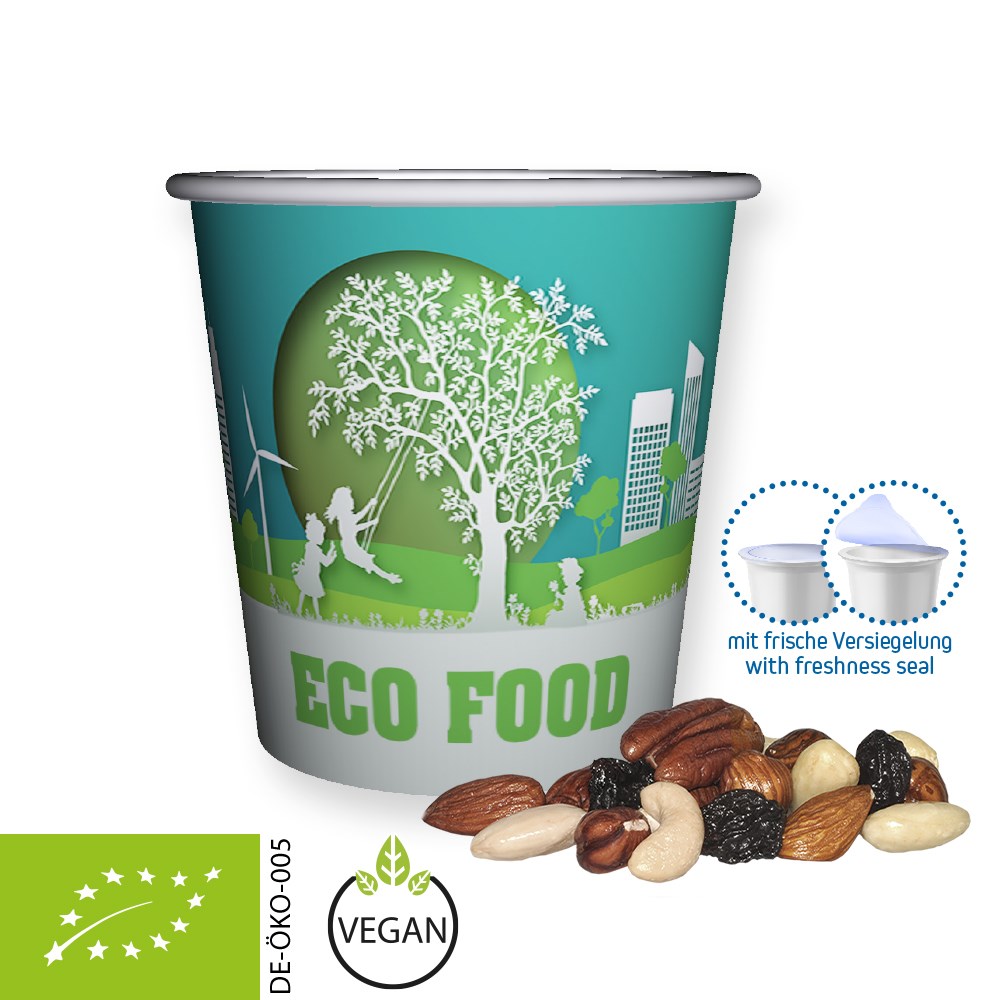 Bio Studentenfutter, ca. 40g, Snackbecher Mini
