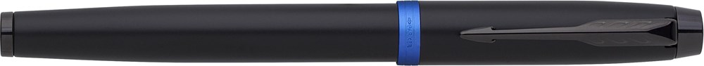 Parker IM Vibrant Rings PVD Rollerball - Blau/Schwarz