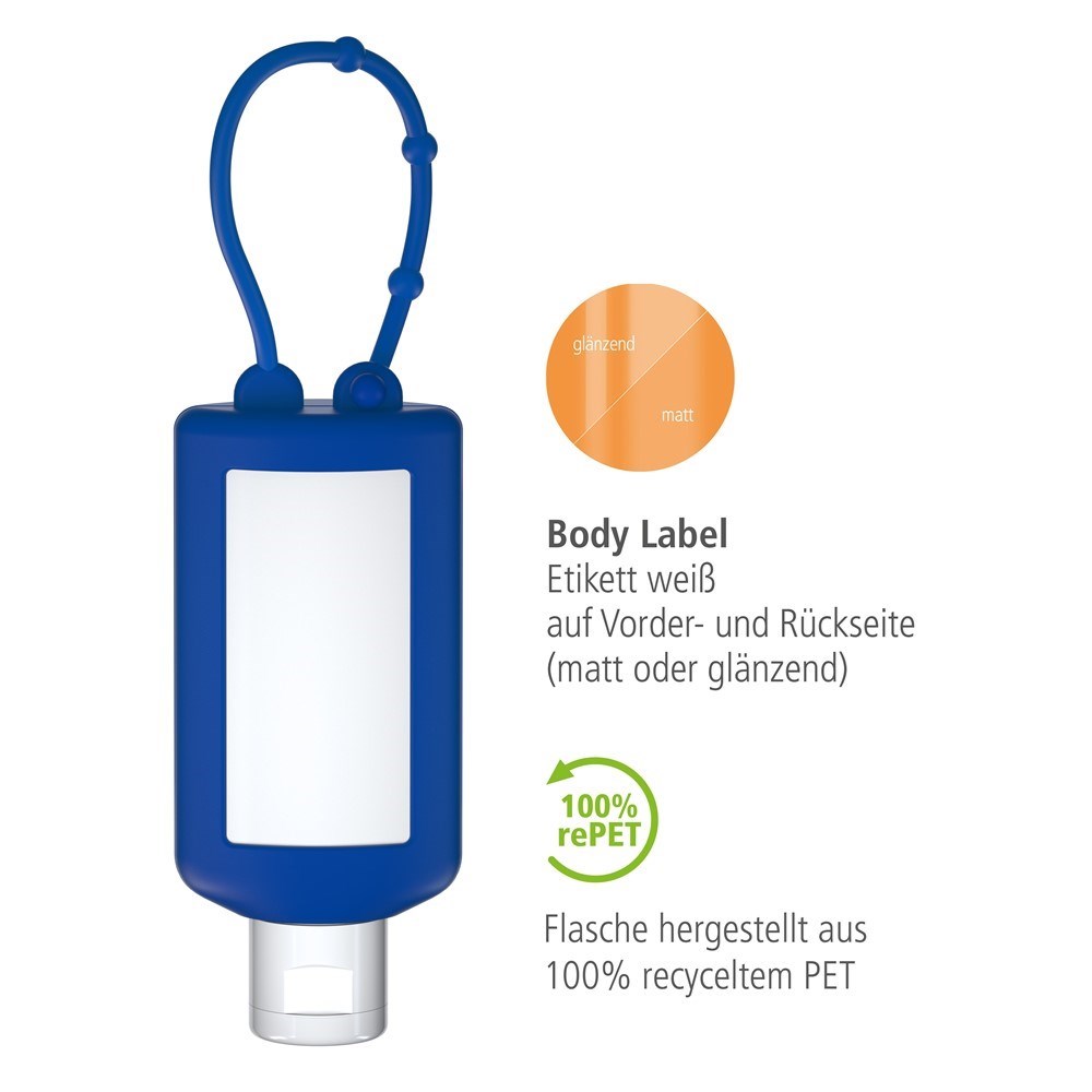 Handbalsam Ringelblume, 50 ml Bumper blau, Body Label (R-PET)