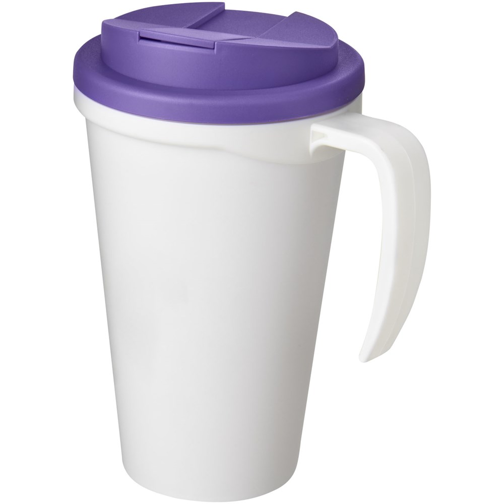Americano® Grande 350 ml Isolierbecher mit auslaufsicherem Schraubverschluss - weiss, lila