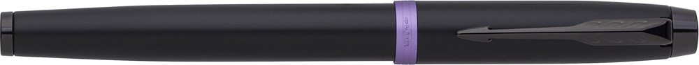Parker IM Vibrant Rings PVD Rollerball - violett (pflaumenfarben)/schwarz
