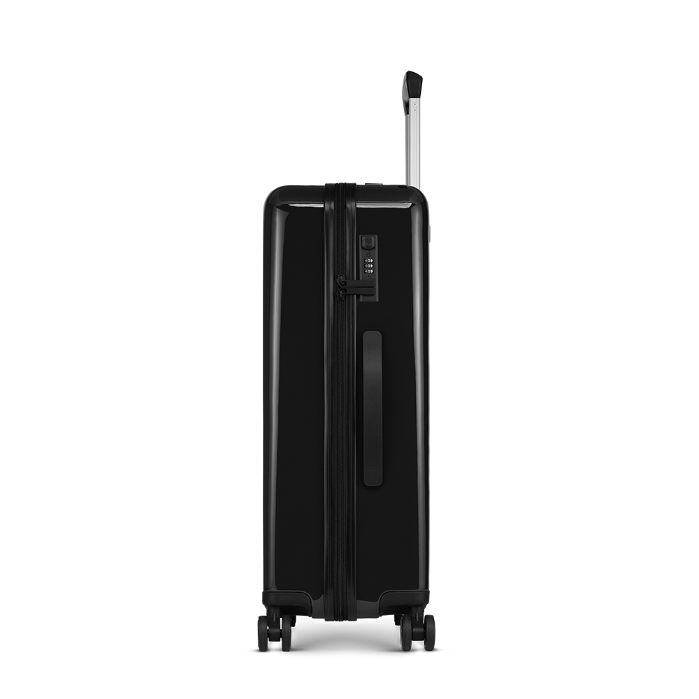 STICKERCASE® 24" Reisekoffer schwarz - mit personalisiertem Aufkleber und individuellen Namen