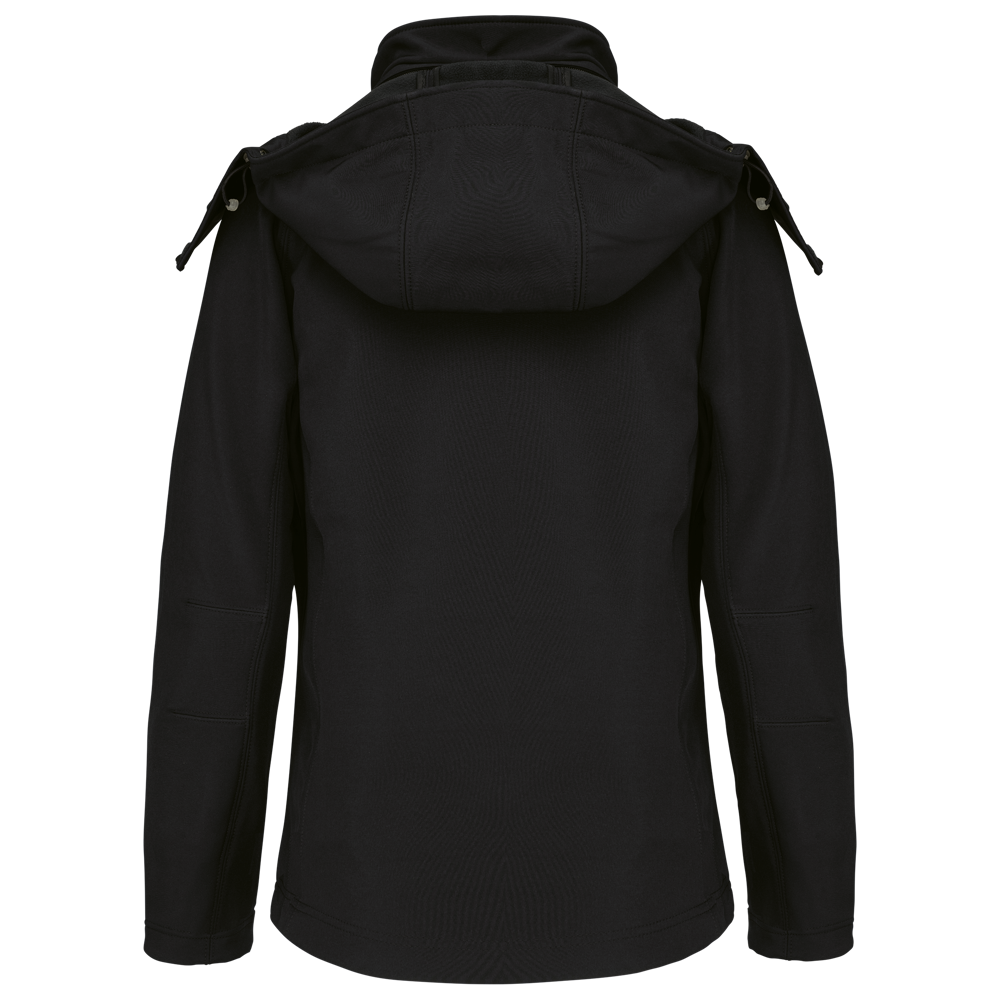 K414 - Damen Softshell-Jacke mit Abnehmbare Kapuze