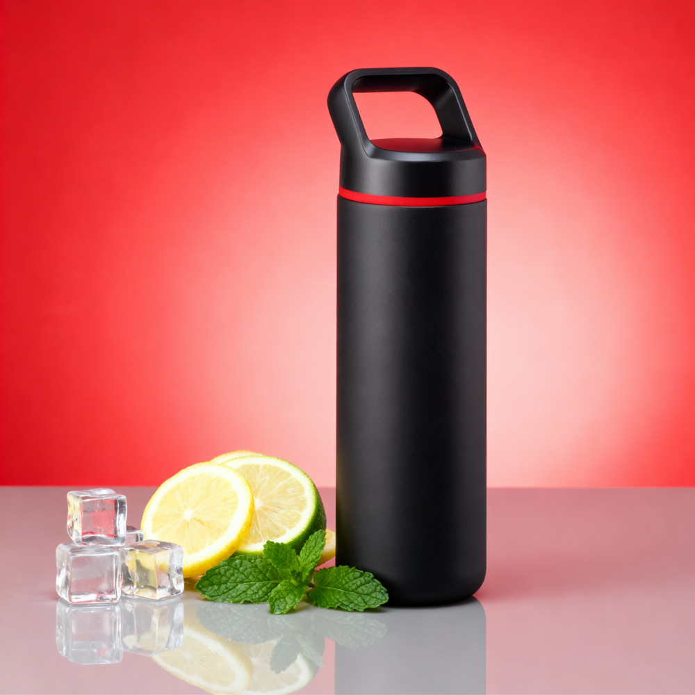 Expedition Edelstahl-Trinkflasche mit Kupferschicht, 650 ml