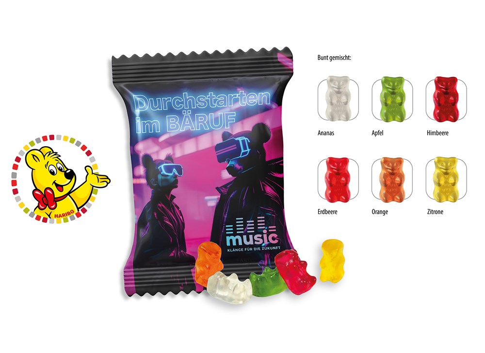 HARIBO Standardformen Werbetüte 10 g  ,  Inhalt:  HARIBO Tropi-Frutti