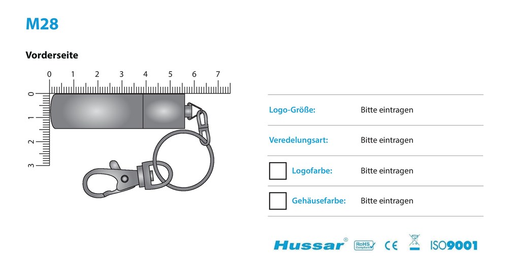 USB-Stick M28 USB 2.0 Flash Disk  16 GB SchwarzSchwarzUSB 2.0 Flash Disk 16 GB