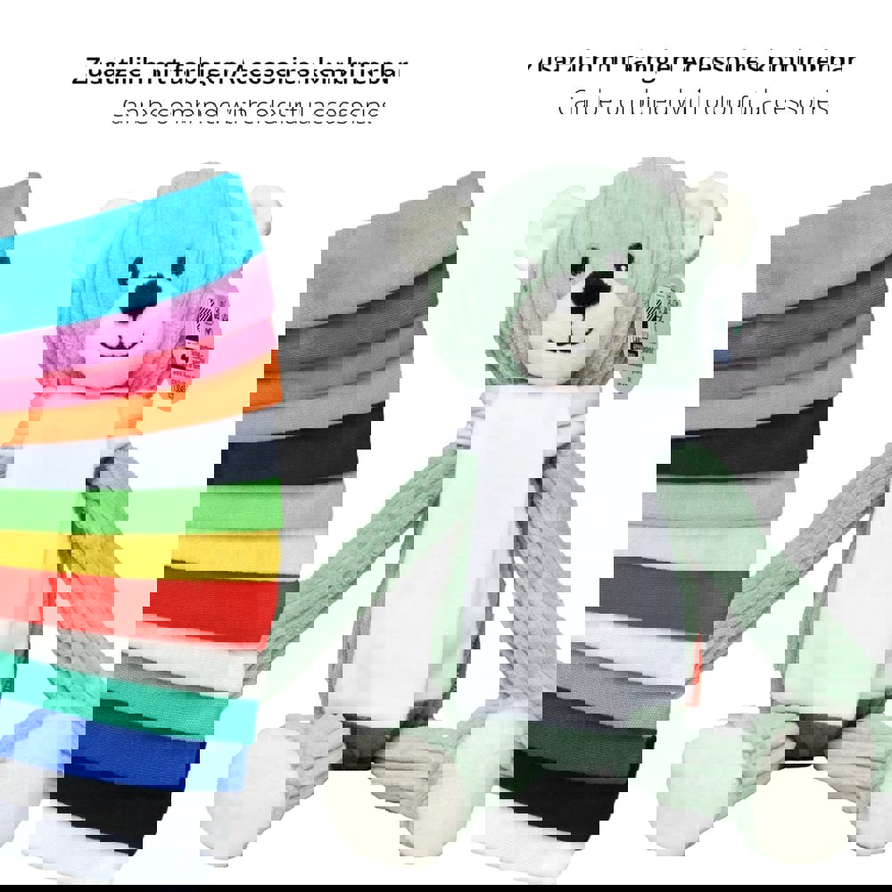 Lanky Legends - Bär Mischa, pastellgrün, one size