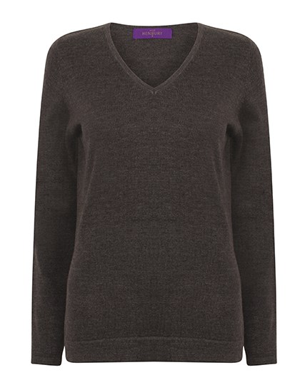 Henbury - Ladies´ Lightweight V-Neck Jumper