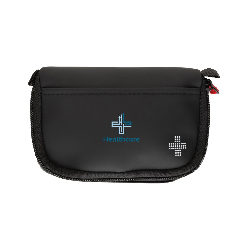 Kleines Erste-Hilfe-Set in RCS recycelter Nubuk-PU Tasche