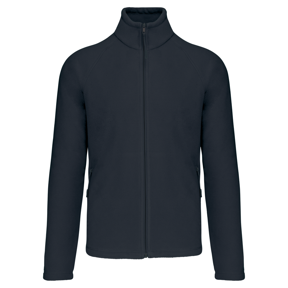 K917 - Mikrofleece-Jacke mit Reißverschluss Raglanärmel für Herren