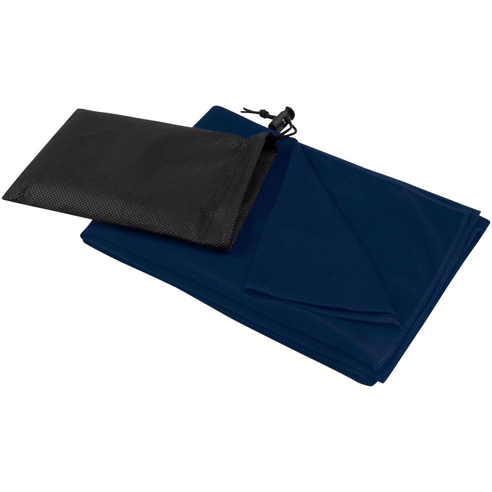 Lucas RPET Sporthandtuch 50 × 100 cm - Navy