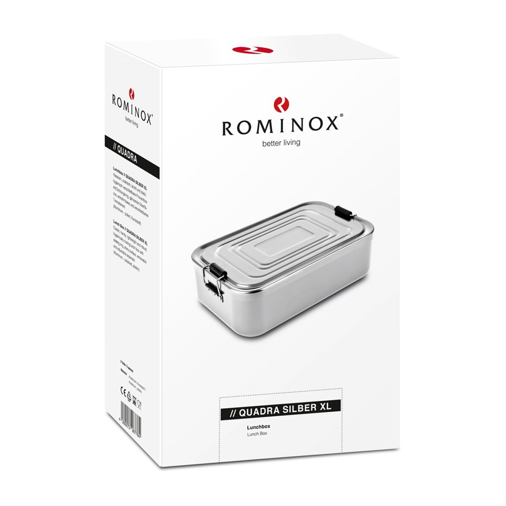 ROMINOX® Lunchbox // Quadra Silber XL