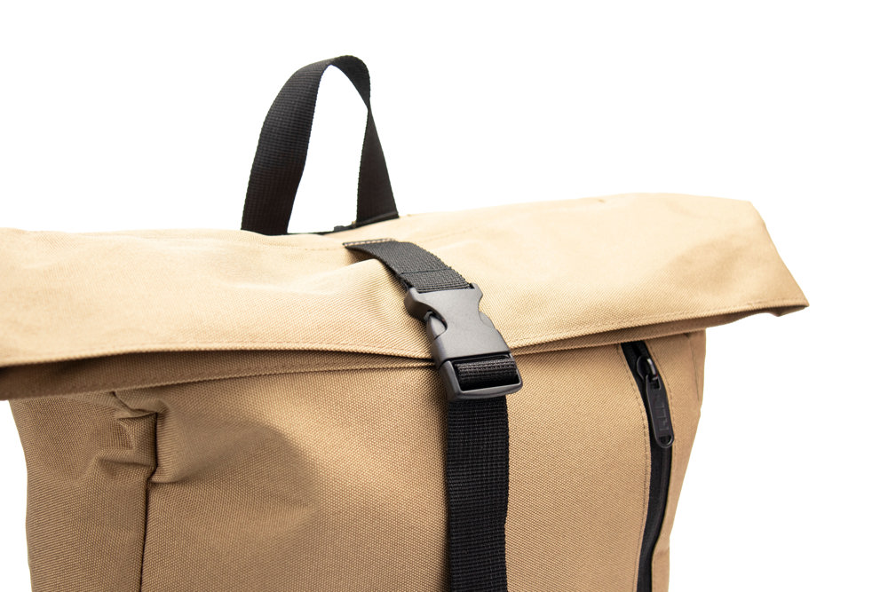 Recycle Bags Basic rolltop rucksack, Sand