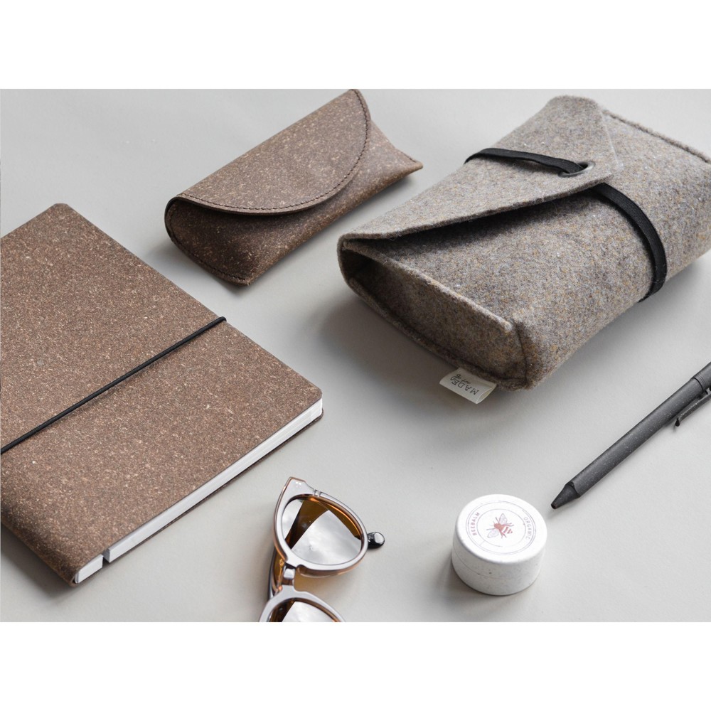Recycled Leather Refillable Notebook A5 Notizbuch