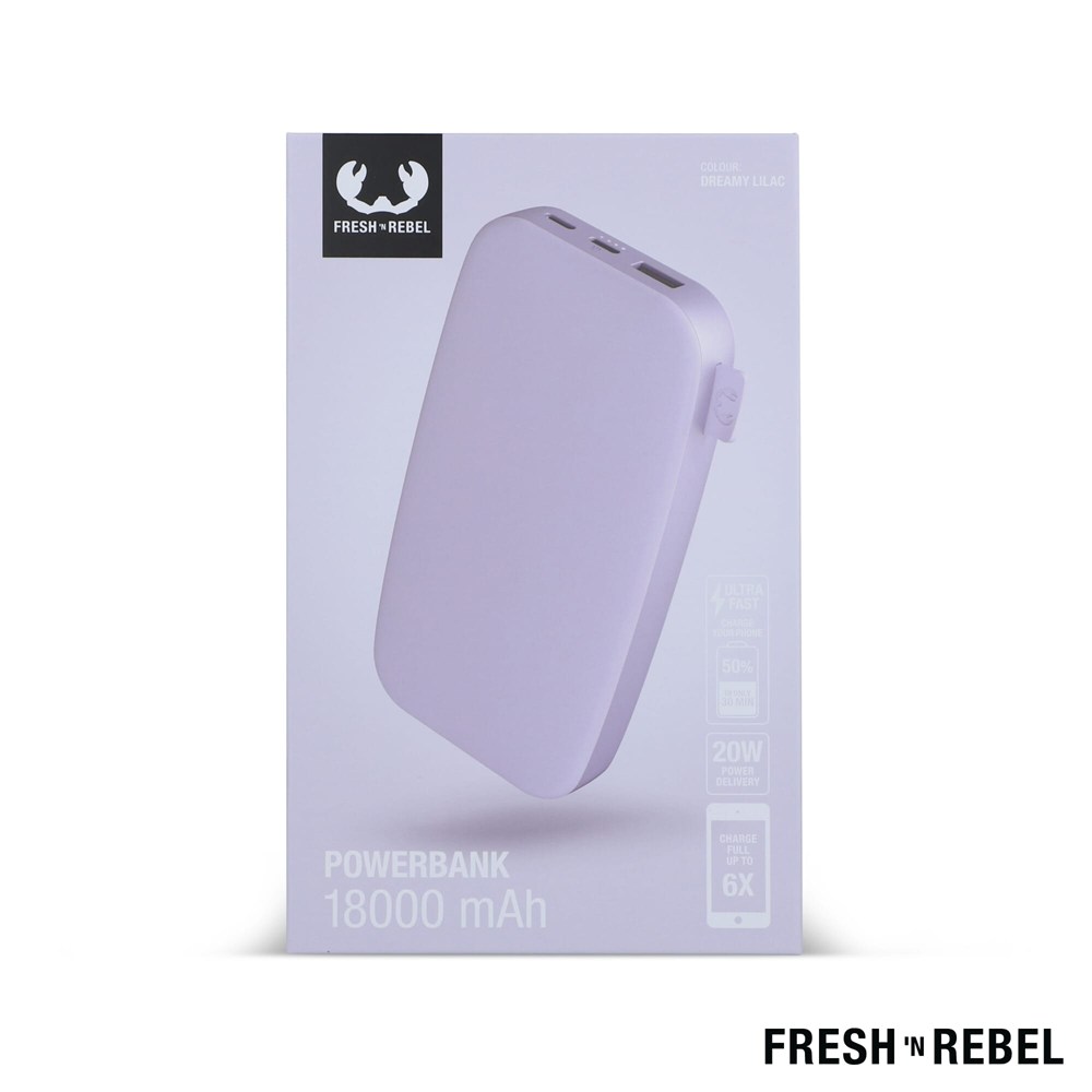 2PB18100 | Fresh 'n Rebel Powerbank 18000mAh USB-C Fast Charging 20W