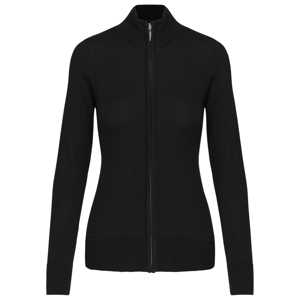 K962 - Damen Cardigan mit Reißverschluss