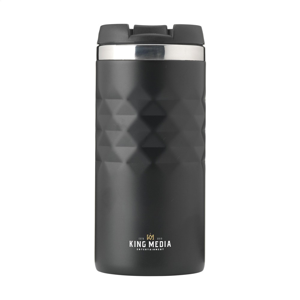 Geometric Mug RCS Recycled Steel 280 ml Thermobecher