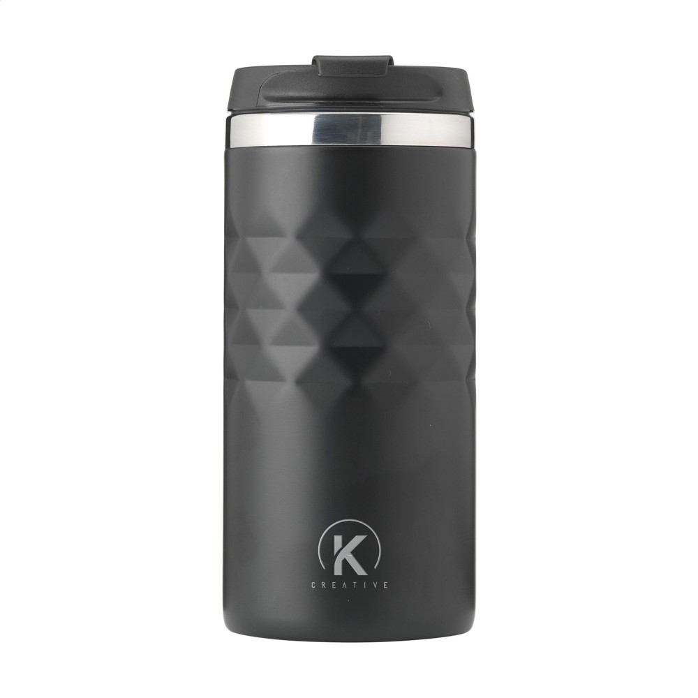 Geometric Mug RCS Recycled Steel 280 ml Thermobecher