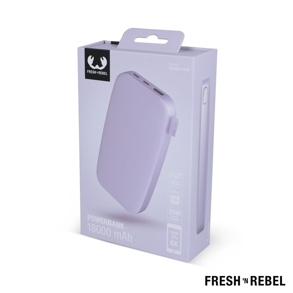 2PB18100 | Fresh 'n Rebel Powerbank 18000mAh USB-C Fast Charging 20W