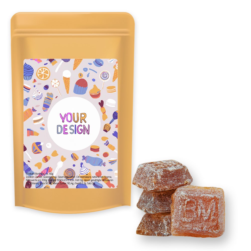 Bayrisch Malz Bonbons, ca. 80g, Standbeutel Midi