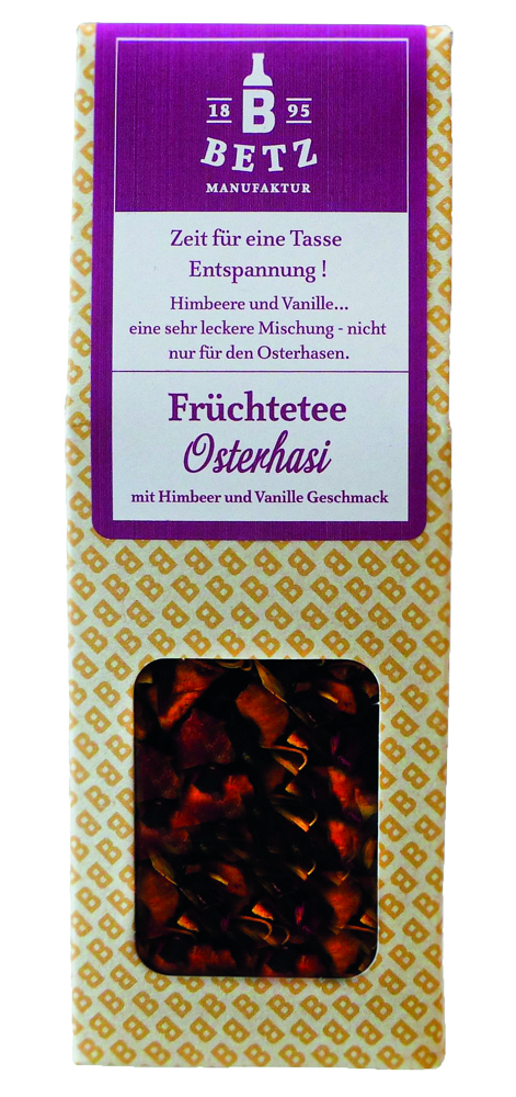 Früchtetee "Osterhasi", 50 g in Präsentkartonage