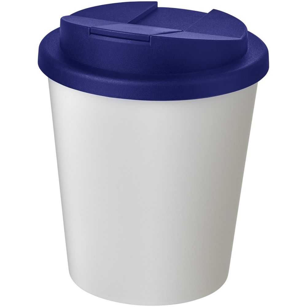 Americano® Espresso 250 ml Isolierbecher mit auslaufsicherem Schraubverschluss - weiss, blau